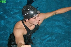 Patrick nach den 400m Freistil