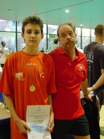 Patrick mit Trainer Siggi Gattinger