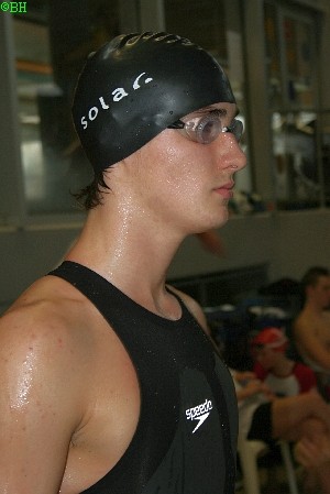 Patrick vor dem Start ber 400m Freistil