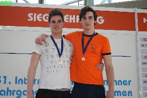 Siegerehrung ber 400m Lagen - 3. Platz