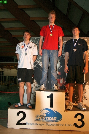 Siegerehrung 400m Freistil - 3. Platz